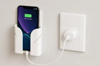 Duvara Monte Telefon Şarj Tutucu